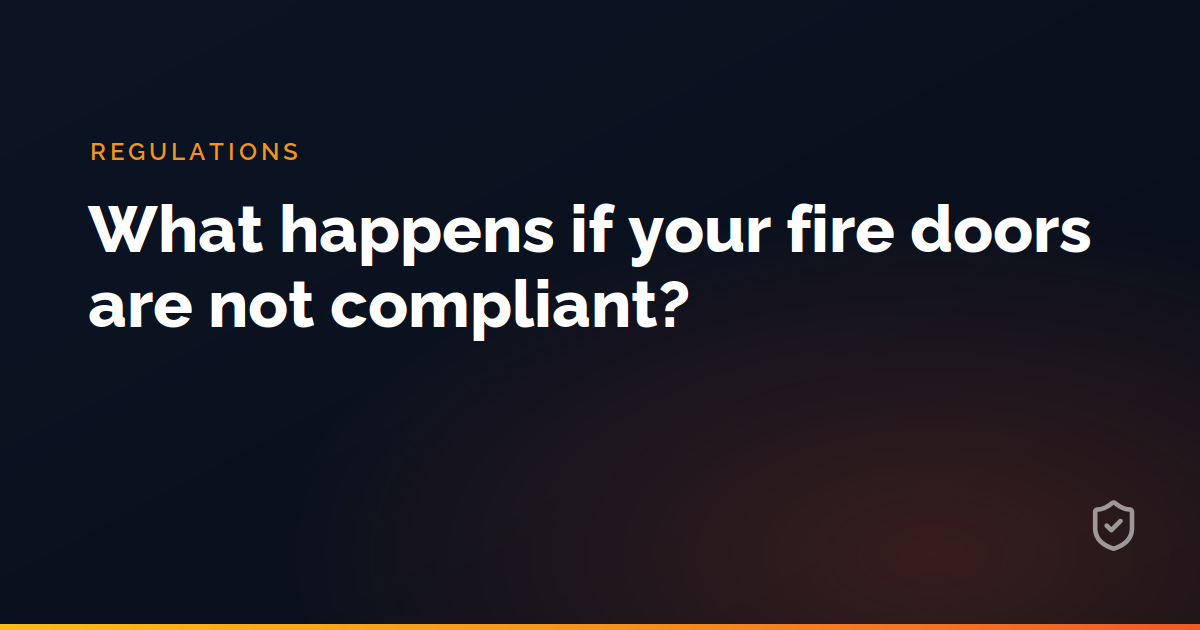 What happens if your fire doors are not compliant?