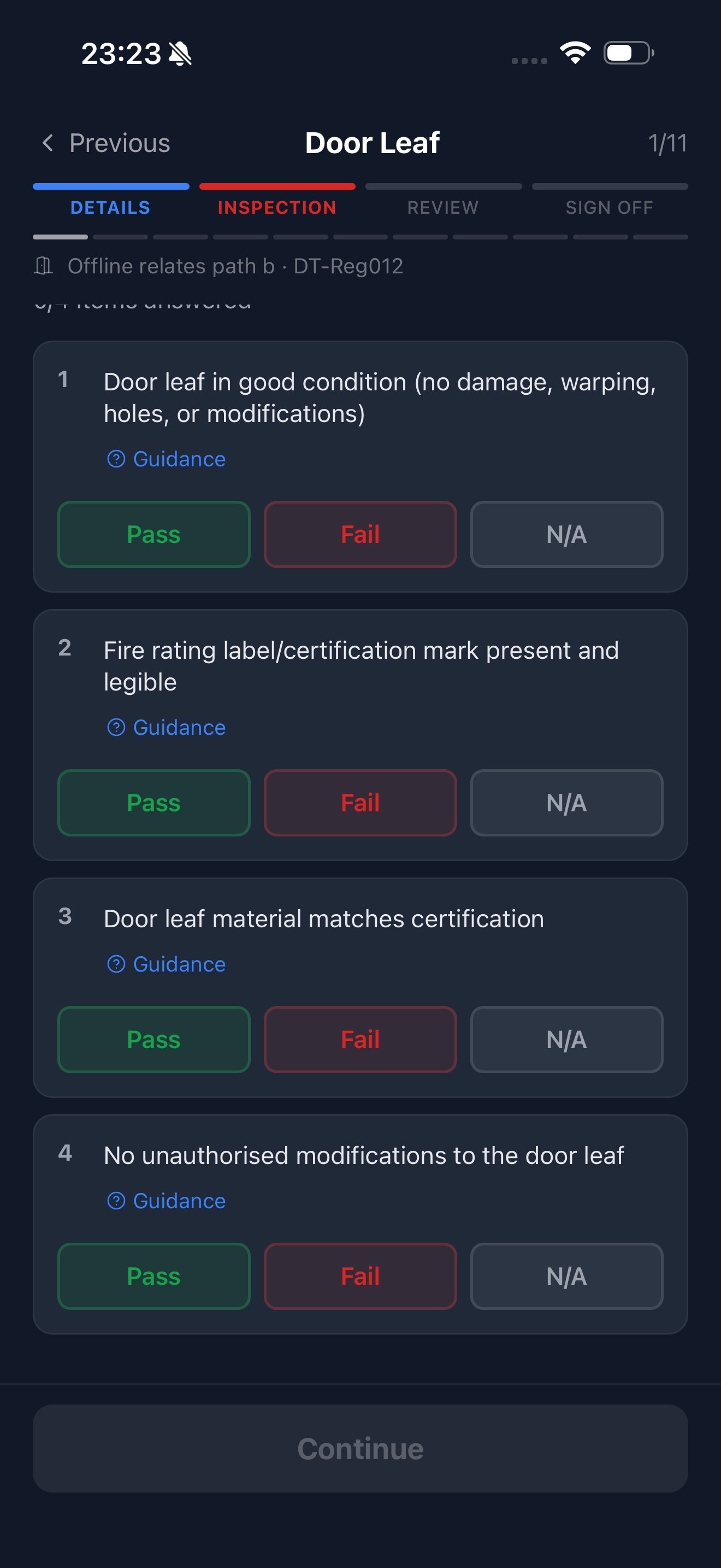 DoorTRACE Engineer App
